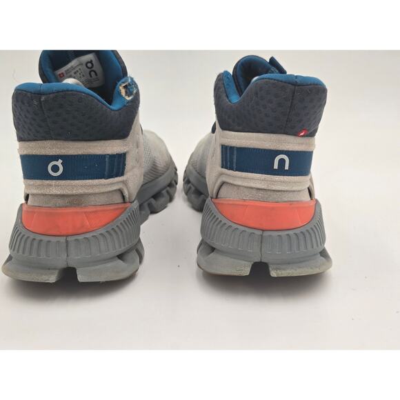 On Women’s Cloud Hi Edge 1 Gray Blue Running Sneakers Size 9.5 Pre-Owned - Picture 7 of 9